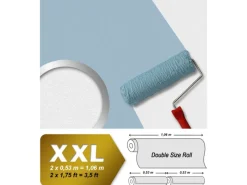 Überstreichbare Tapeten^PROFHOME 574718-GU Struktur Tapete Uni Matt Weiß 1,06 m x 25,00 m 26,50 m2 Weiß