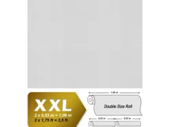 PROFHOME 573018-GU Struktur Tapete Abstrakt Matt Weiß 1,06 m x 25,00 m 26,50 m2 Weiß