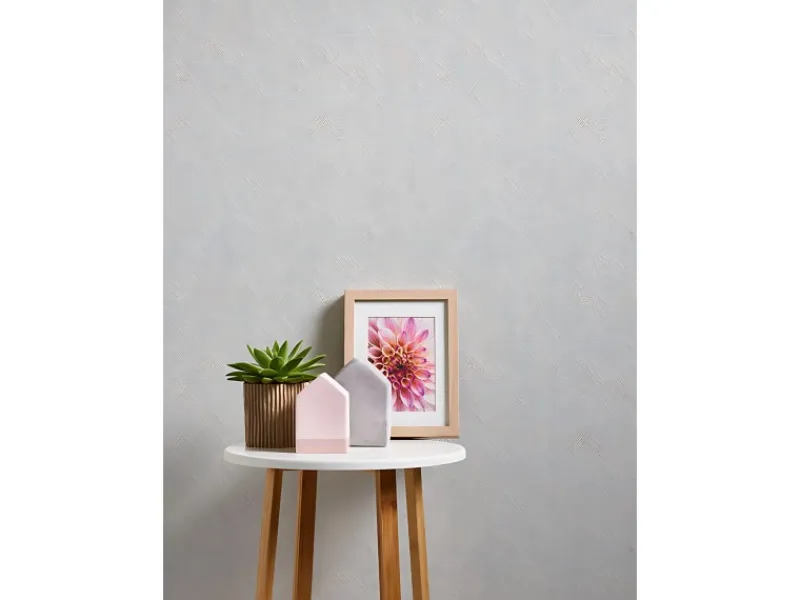 Überstreichbare Tapeten^PROFHOME 167613-GU Struktur Tapete Abstrakt Matt Weiß 0,53 m x 10,05 m 5,33 m2 Weiß