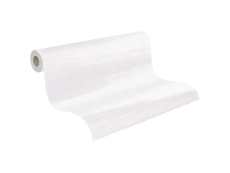 PROFHOME 252418-GU Textiloptik Tapete Struktur Matt Weiß 1,06 m x 25,00 m 26,50 m2 Weiß