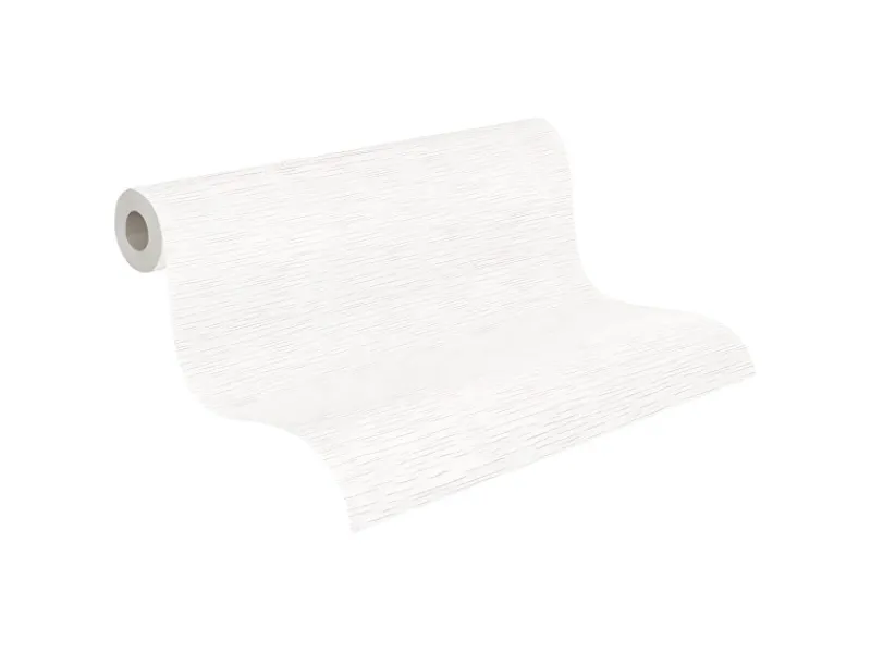 Überstreichbare Tapeten^PROFHOME 250612-GU Textiloptik Tapete Struktur Matt Weiß 1,06 m x 25,00 m 26,50 m2 Weiß