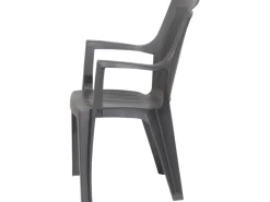 Sessel^Progarden Stapelsessel Eden Anthrazit ca. 46 cm x 55 cm x 91 cm