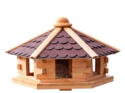 Promadino Vogelbedarf^Vogelhaus Knusperhäuschen imprägniertes Kiefernholz Ø 59 cm Höhe 38 cm