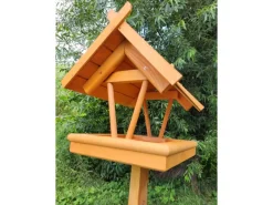 Promadino Vogelbedarf^Vogelhaus Rhön mit Fußkreuzständer 38 cm x 141 cm x 36 cm