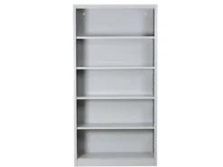 PROREGAL Büroregale^Aktenregal Butterfly 5 Ordernhöhen HxBxT 195 x 100 x 33 cm Grau