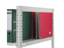 PROREGAL Büroregale^Aktenregal Schraubsystem Grundregal HxBxT 185 x 100 x 60 cm 5 Ebenen Fachlast 90 kg Ohne Deckboden Beidseitig Nutzbar