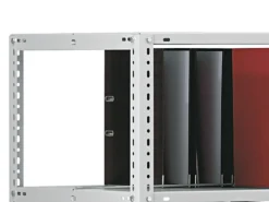 PROREGAL Aktenregal Schraubsystem Grundregal HxBxT 115 x 75 x 60 cm 4 Ebenen Fachlast 90 kg Mit Deckboden Beidseitig Nutzbar