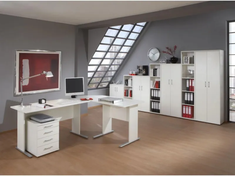 PROREGAL Büroregale^Aktenschrank Tiger XL HxBxT 182 x 65 x 34 cm 5 Fächern & 2 Flügeltüren