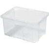 PROREGAL Aufbewahrungsbox Transparent HxBxT 20x40x30cm 22 Liter
