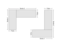 PROREGAL Eckregale^Eckregal Stecksystem T-Profil HxBxT 300 x 130 x 50 cm 7 Ebenen Traglast 124 kg