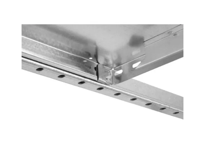 PROREGAL Eckregale^Eckregal Stecksystem T-Profil HxBxT 300 x 100 x 50 cm 7 Ebenen Traglast 124 kg