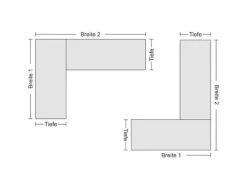 PROREGAL Eckregale^Eckregal Stecksystem T-Profil HxBxT 200 x 100 x 50 cm 5 Ebenen Traglast 124 kg