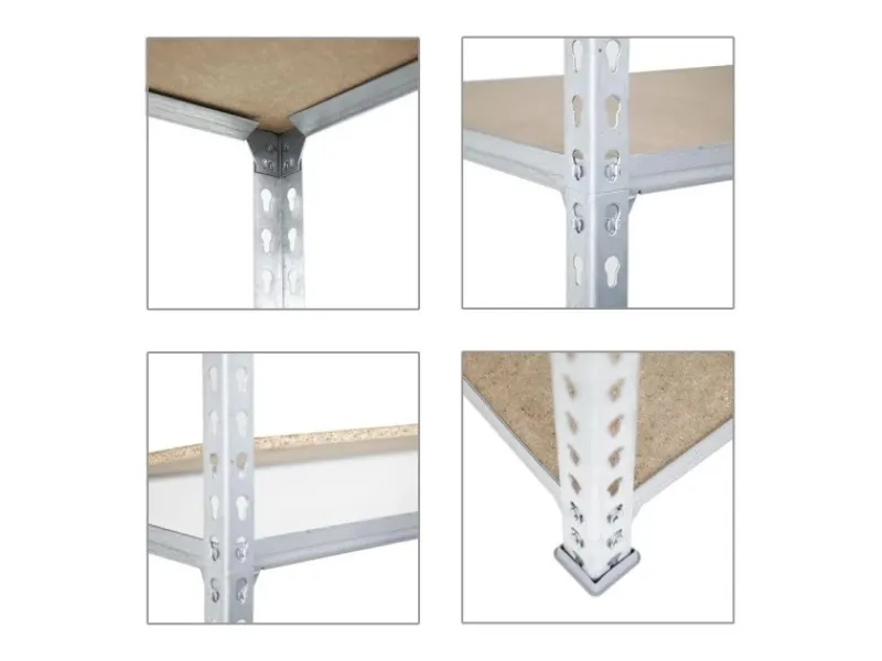 PROREGAL Eckregal Muli HxBxT 180 x 90 x 30 cm 5 Fachböden Fachlast 200 kg Verzinkt