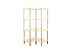 PROREGAL Eckregale^Eckregal Woodland HxBxT 166,4 x 85 x 50 cm Fachlast 120 kg 5 Fachboden Kiefernholz Natur