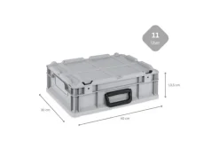 PROREGAL Aufbewahrung^Eurobox Nextgen Portable HxBxT 135x 30 x 40 cm 11 Liter Eurobehälter Transportbox Transportbehälter Stapelbehälter
