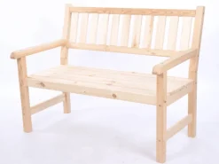 PROREGAL Sitzbänke^Gartenbank Grana HxBxT 90x117x70cm Ohne Abdeckung Natur