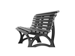 PROREGAL Gartenbank Jamaika 3 Sitzer HxBxT 80 x 150 x 64cm Witterungskunststoff & UV Beständiger Kunststoff Parkbank Sitzbank