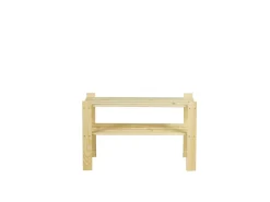 PROREGAL Holzregale^Holzregal Pinepeak HxBxT 50 x 80 x 28 cm 2 Fachboden 1,2 cm Dickes Kiefernholz Natur