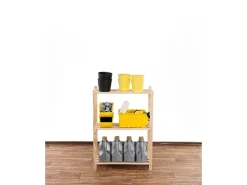 PROREGAL Holzregale^Holzregal Timbercraft HxBxT 90 x 65 x 28,5 cm Fachlast 35 kg 3 Fachboden 1,4 cm Dickes Kiefernholz Natur