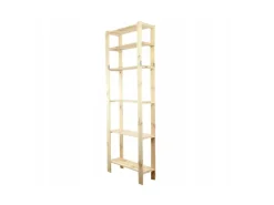 PROREGAL Holzregale^Holzregal Woodland HxBxT 230 x 80 x 50 cm Fachlast 120 kg 6 Fachboden Kiefernholz Natur