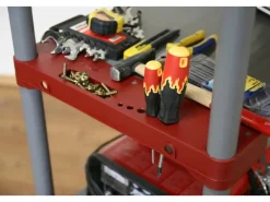 PROREGAL Kunststoffregale^Kunststoffregal Big Grey Bear Extra-Tall HxBxT 220 x 70 x 46 cm Fachlast 160 kg Grau/Rot