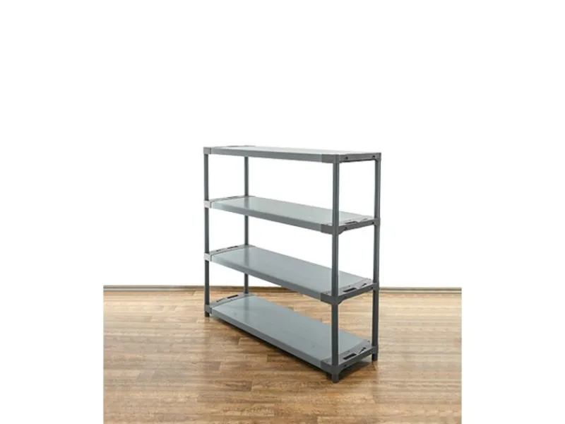 PROREGAL Kunststoffregale^Kunststoffregal Grey Bear Low HxBxT 138 x 150 x 46 cm Fachlast 70 kg