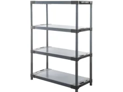 PROREGAL Kunststoffregale^Kunststoffregal Big Grey Bear Low HxBxT 138 x 110 x 46 cm Fachlast 160 kg