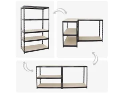 PROREGAL Mega Deal 3x Schwerlastregal Giant Tiger HxBxT 200 x 120 x 60 cm Fachlast 265 kg 5-Ebenen