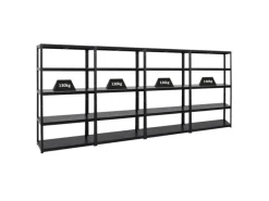 PROREGAL Schwerlastregal^Mega Deal 4x Schwerlastregal Steel Eagle HxBxT 180 x 100 x 40 cm Fachlast 130 kg