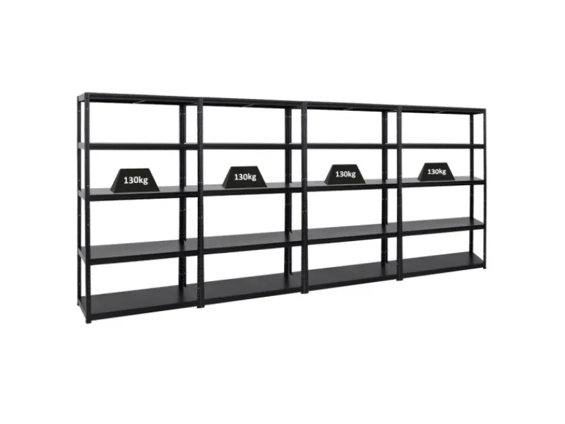 PROREGAL Schwerlastregal^Mega Deal 4x Schwerlastregal Steel Eagle HxBxT 180 x 100 x 40 cm Fachlast 130 kg