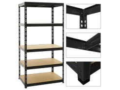 PROREGAL Schwerlastregal^Mega Deal 5x Schwerlastregal Tiger HxBxT 180 x 90 x 60 cm Fachlast 265 kg 5-Ebenen