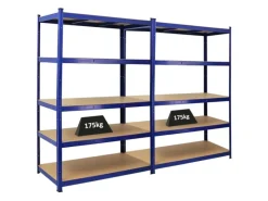 PROREGAL Schwerlastregal^Mega Deal 2x Schwerlastregal Taurus HxBxT 180 x 120 x 60 cm Fachlast 175 kg