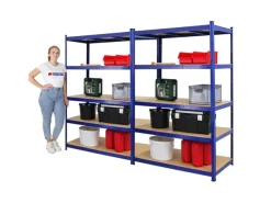 PROREGAL Schwerlastregal^Mega Deal 2x Schwerlastregal Taurus HxBxT 180 x 120 x 60 cm Fachlast 175 kg