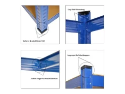 PROREGAL Schwerlastregal^Mega Deal 2x Schwerlastregal Taurus HxBxT 180 x 120 x 60 cm Fachlast 175 kg