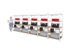 PROREGAL Schwerlastregal^Mega Deal 5x Schwerlastregal Giant Ragnar HxBxT 200 x 100 x 50 cm Fachlast 175 kg