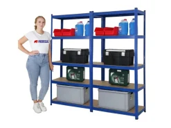 PROREGAL Schwerlastregal^Mega Deal 2x Schwerlastregal Ragnar HxBxT 180 x 90 x 40 cm Fachlast 175 kg