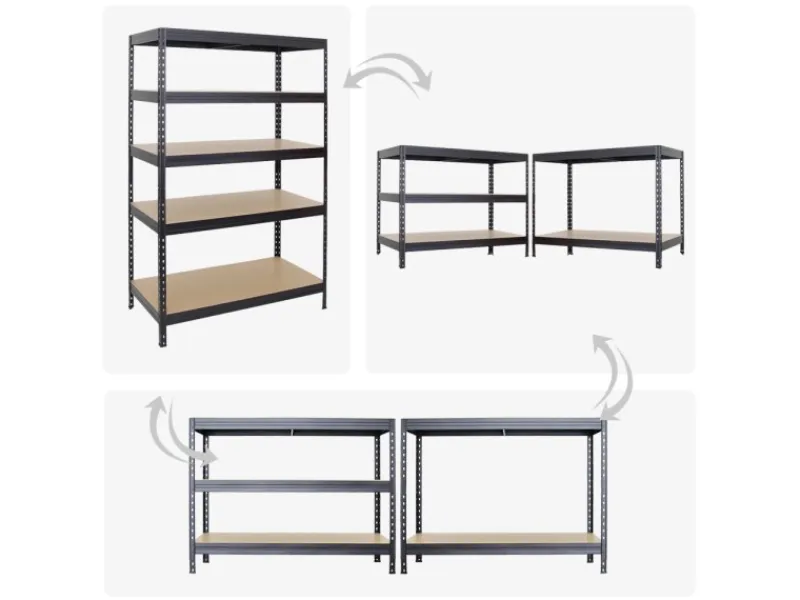 PROREGAL Schwerlastregal^Mega Deal 4x Schwerlastregal Rivet HxBxT 180 x 120 x 60 cm Fachlast 250 kg