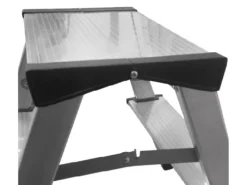 PROREGAL Metal Double Giraffe Doppelseitige-Aluminium-Stufenstehleiter 3 Stufen 125 kg Tragkraft Leiter Trittleiter Stufenleiter Haushaltsleiter