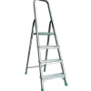 PROREGAL Klapptritte^Metal Single Giraffe Einseitige-Aluminium-Bügelleiter 4 Stufen 153 cm Hoch Leiter Trittleiter Stufenleiter Stehleiter Haushaltsleiter