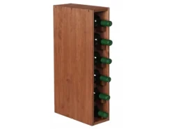 PROREGAL Flaschenregale^Modulares Weinregal Vincellar Mod HxBxT 60 x 12 x 30 cm Schmal Modul Für 6 Flaschen Massives Kiefernholz Geölt