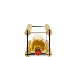 PROREGAL Modulares Weinregal Vinotega Mod Metal HxBxT 62,5 x 52,5 x 24,5 cm 5 x 6 Flaschen Massives Kiefernholz Geölt