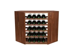 PROREGAL Flaschenregale^Modulares Weinregal Vincellar Mod HxBxT 60 x 30 x 30 cm Eckmodul Für 18 Flaschen Massives Kiefernholz Geölt