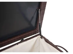PROREGAL Aufbewahrung^Poly-Rattan Kissenbox HxBxT 51x100x50cm Premium 170L Gartentruhe Auflagenbox Truhe