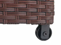 PROREGAL Aufbewahrung^Poly-Rattan Kissenbox HxBxT 51x100x50cm Premium 170L Gartentruhe Auflagenbox Truhe