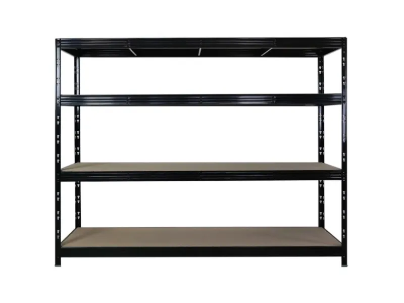 PROREGAL Profi Schwerlastregal Rhino HxBxT 180x240x60cm 4 Spanplatten-Ebenen 8mm Fachlast 450kg Stecksystem Lagerregal Regalsystem