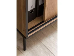 PROREGAL Möbelserien^Schiebetürenschrank Panda HxBxT 96 x 100 x 41 cm 2 Fächern & 2 Schiebetüren