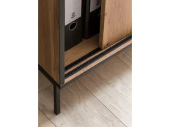 PROREGAL Möbelserien^Schiebetürenschrank Panda HxBxT 96 x 100 x 41 cm 2 Fächern & 2 Schiebetüren