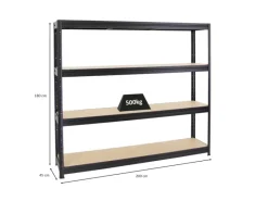 PROREGAL Schwerlastregal Dino HxBxT 180 x 200 x 45 cm Fachlast 500 kg