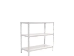 PROREGAL Metallregale^Schwerlastregal Baby Metal Shark HxBxT 90 x 100 x 50 cm Fachlast 180 kg Weiß