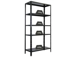 PROREGAL Regalsysteme^Schwerlastregal Ares HxBxT 180x90x40cm 5 Stahlplatten-Ebenen Fachlast 125 kg